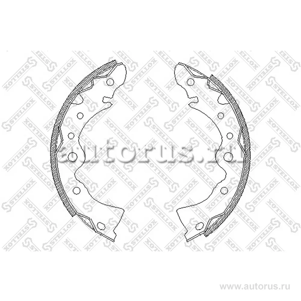 Колодки барабанные Nissan Bluebird 2.0D 84 STELLOX 155 100-SX