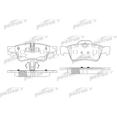 Колодки тормозные дисковые задн MERCEDES-BENZ: GL-CLASS 06-, M-CLASS 05-, R-C PATRON PBP1831