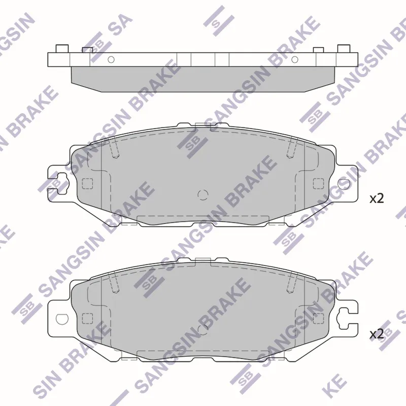 Колодки тормозные SANGSIN BRAKE SP4160