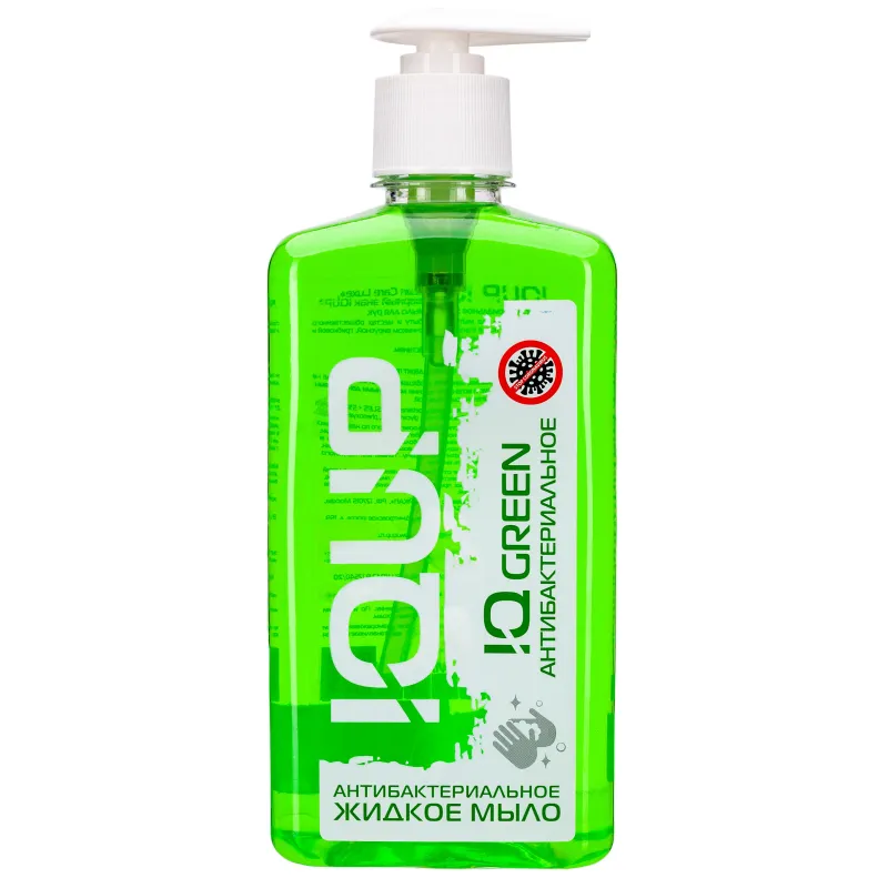 Мыло жидкое IQUP Clean Care Luxe антибактериальное помпа-дозатор ПЭТ 0,5л 1573498