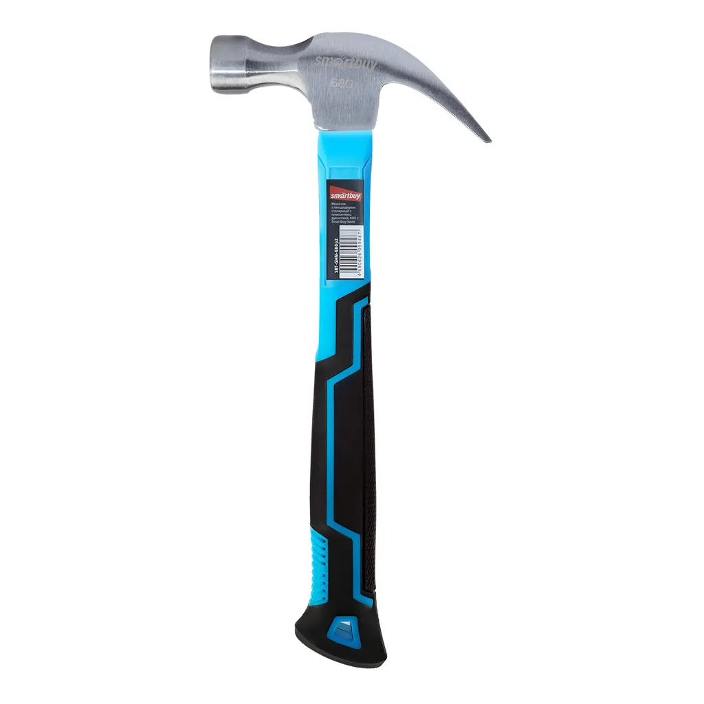 Молоток с гвоздодером столярный с плексигласс. рукояткой, 680 г, Smartbuy tools SMARTBUY SBT-GHN-680p2