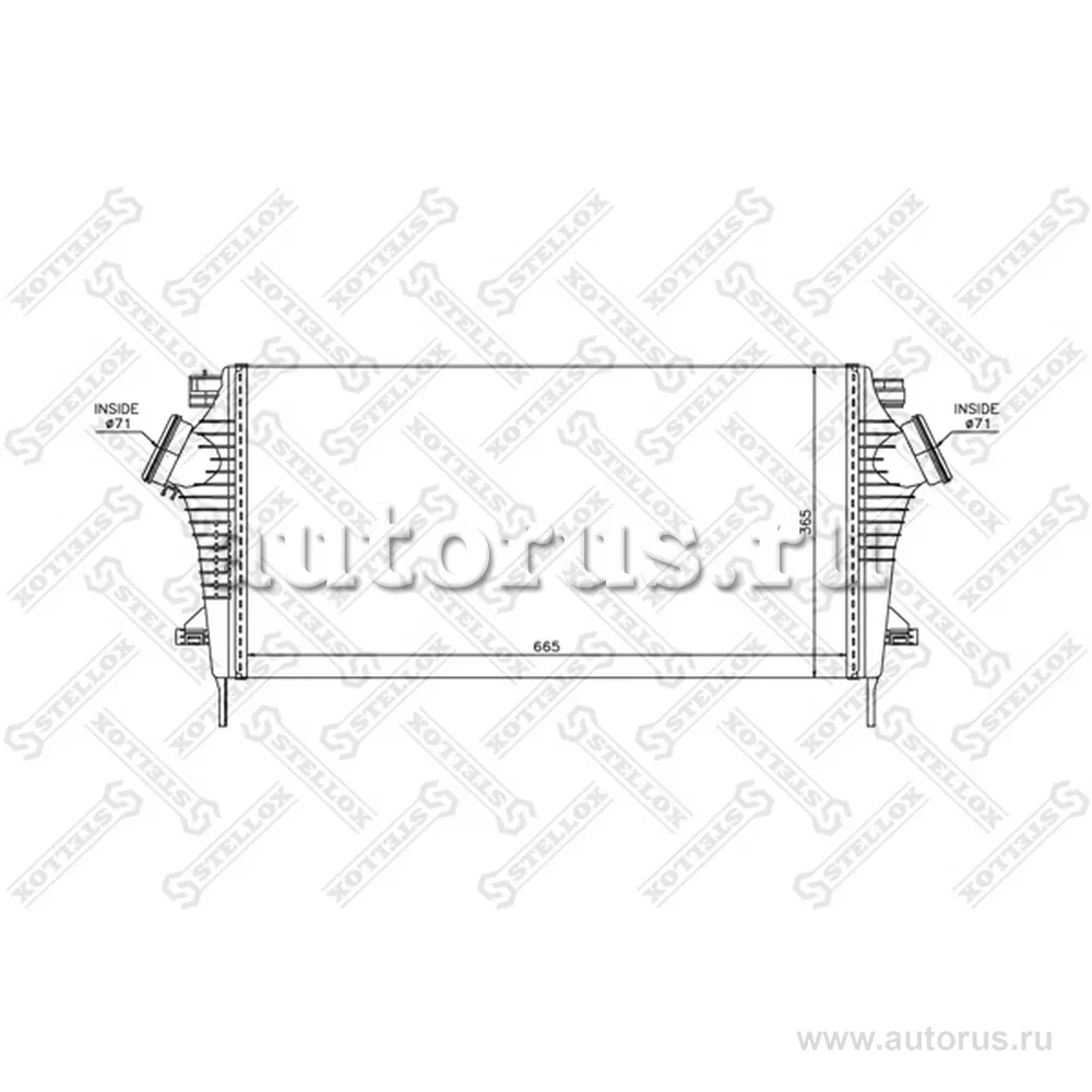 Интеркулер Opel Insignia 1.6-2.8i 08> STELLOX 1040209_SX