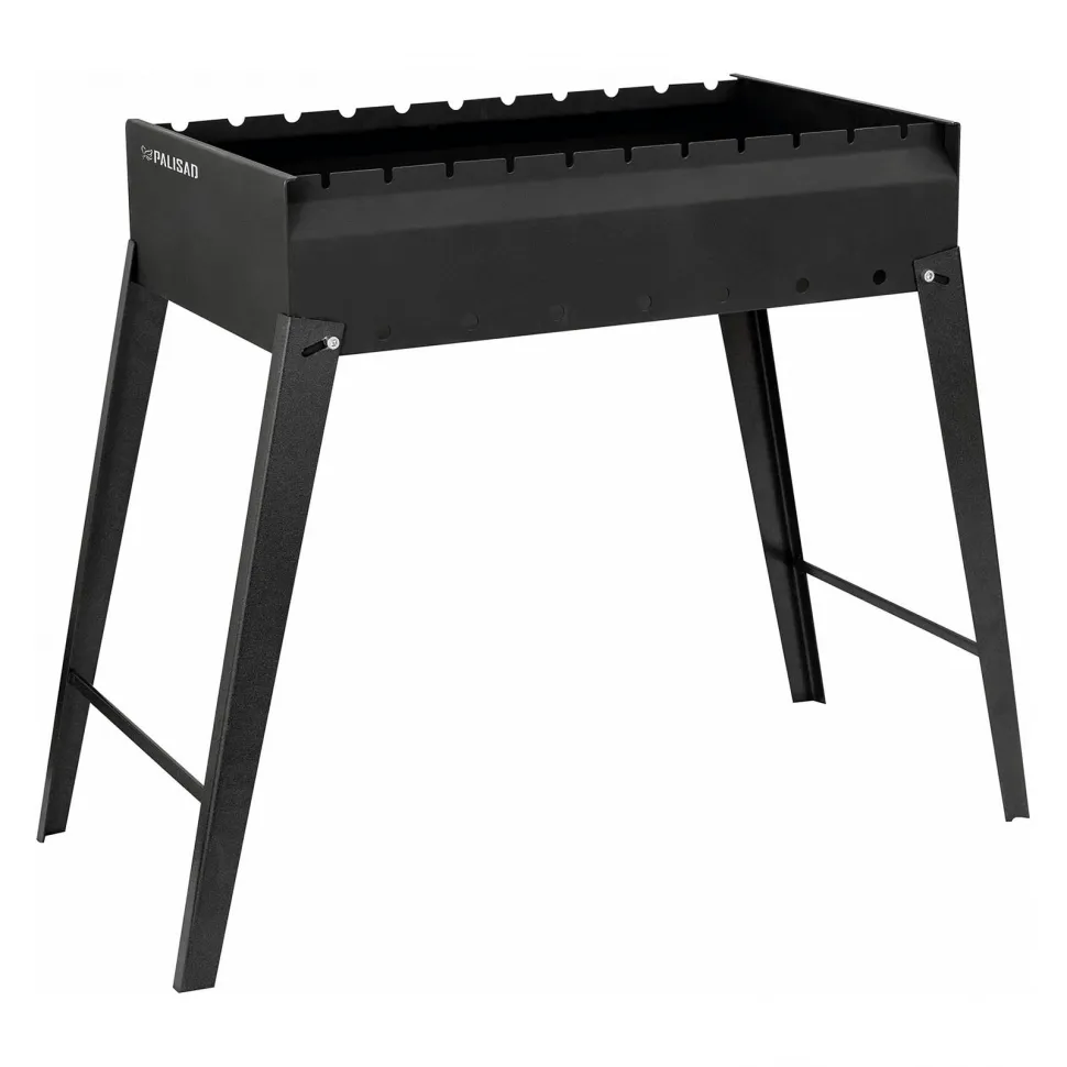 Мангал сварной, 605х375х138/640 мм, сталь 2 мм, Camping Palisad PALISAD 69668