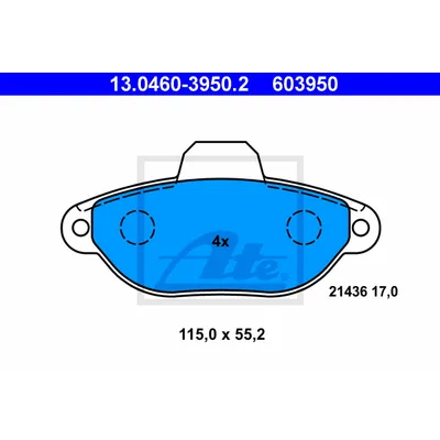 Колодки торм.пер. Fiat Punto, Lancia Y