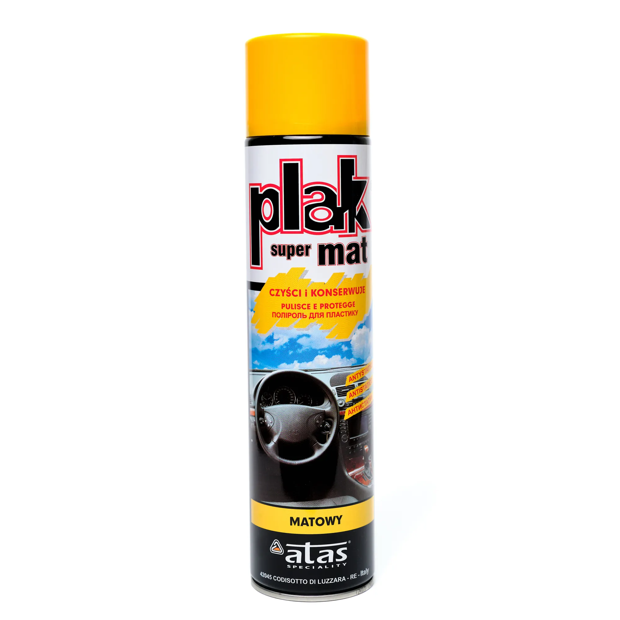 Полироль салона PLAK Super Mat 600 мл (аэр.), Папайя, PLAK 5154