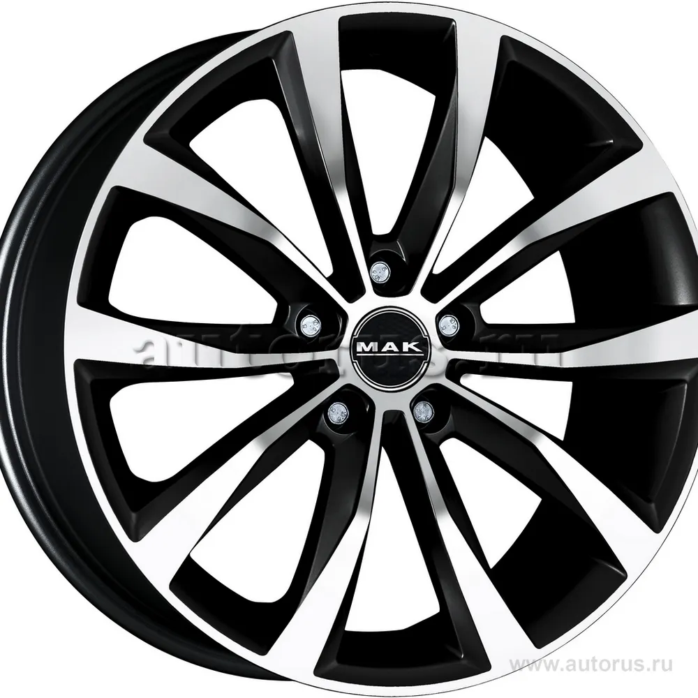 Диск литой R17 7.5J 5x108/72 ET35 MAK Wolf Black Mirror F7570WFBM35G