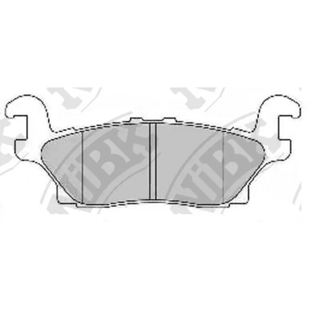 Колодки задние NIBK PN0499