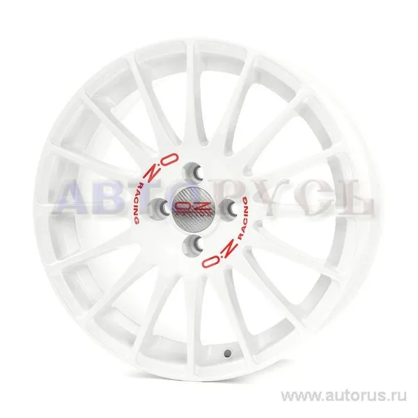 Диск литой R16 7J 4x108/65.1 ET25 OZ Superturismo WRC White Red Lettering W0189505133