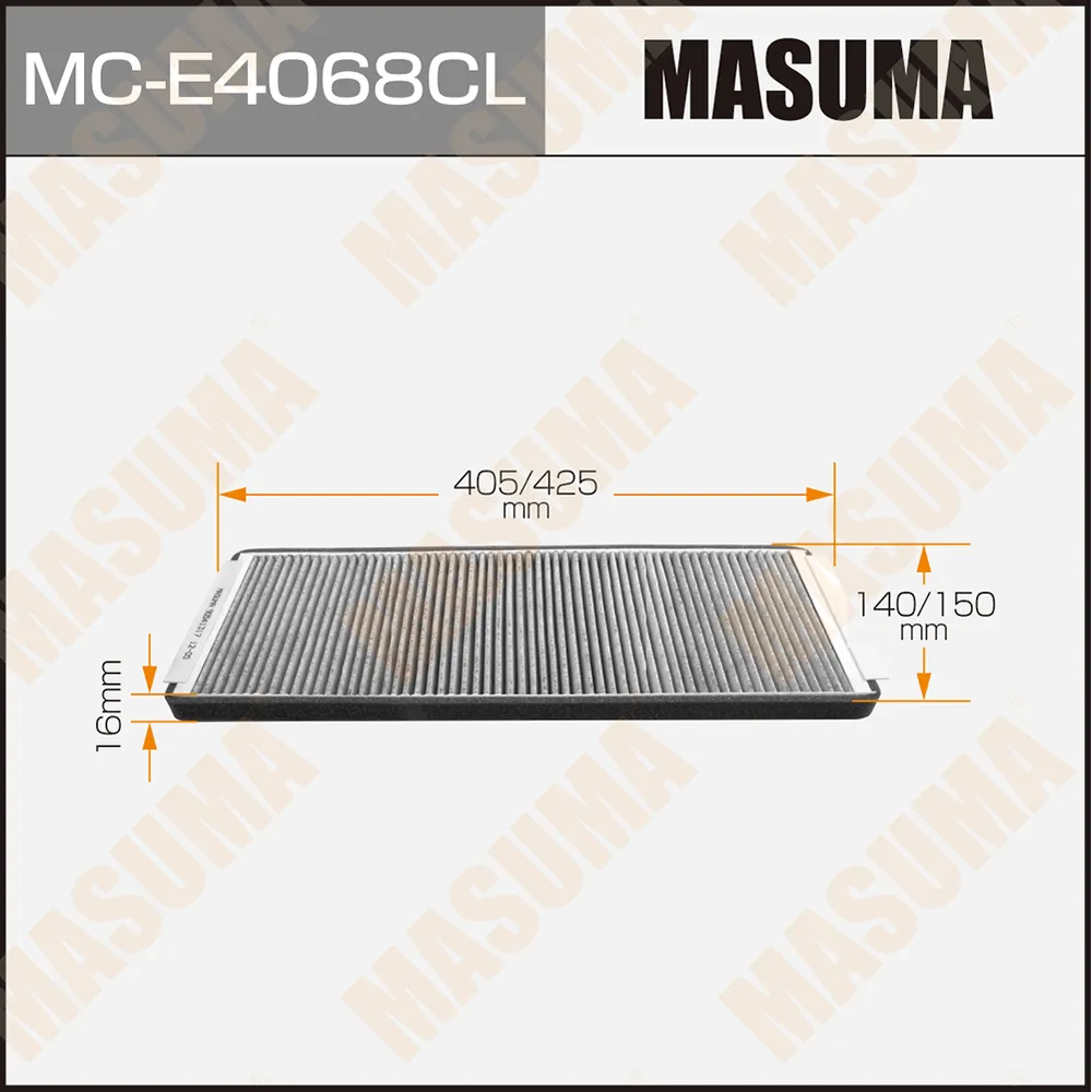Фильтр салонный угольный MASUMA MC-E4068CL