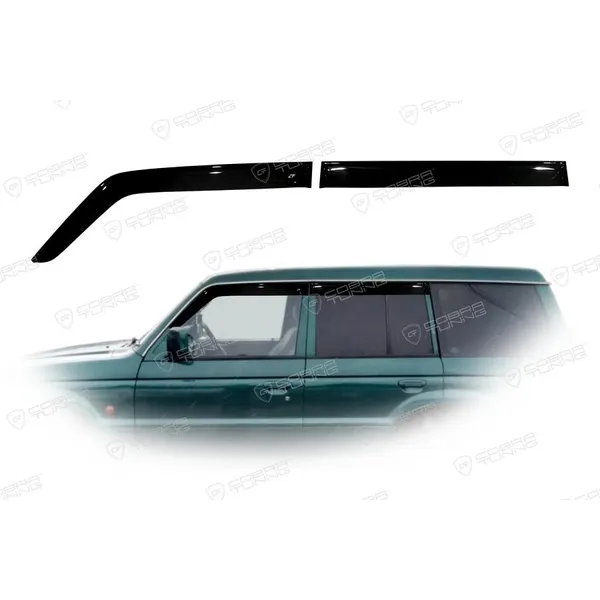 Дефлектора на окна Mitsubishi Pajero II 5d 1991-2000EuroStandard деф.окон Cobra Tuning ME41191