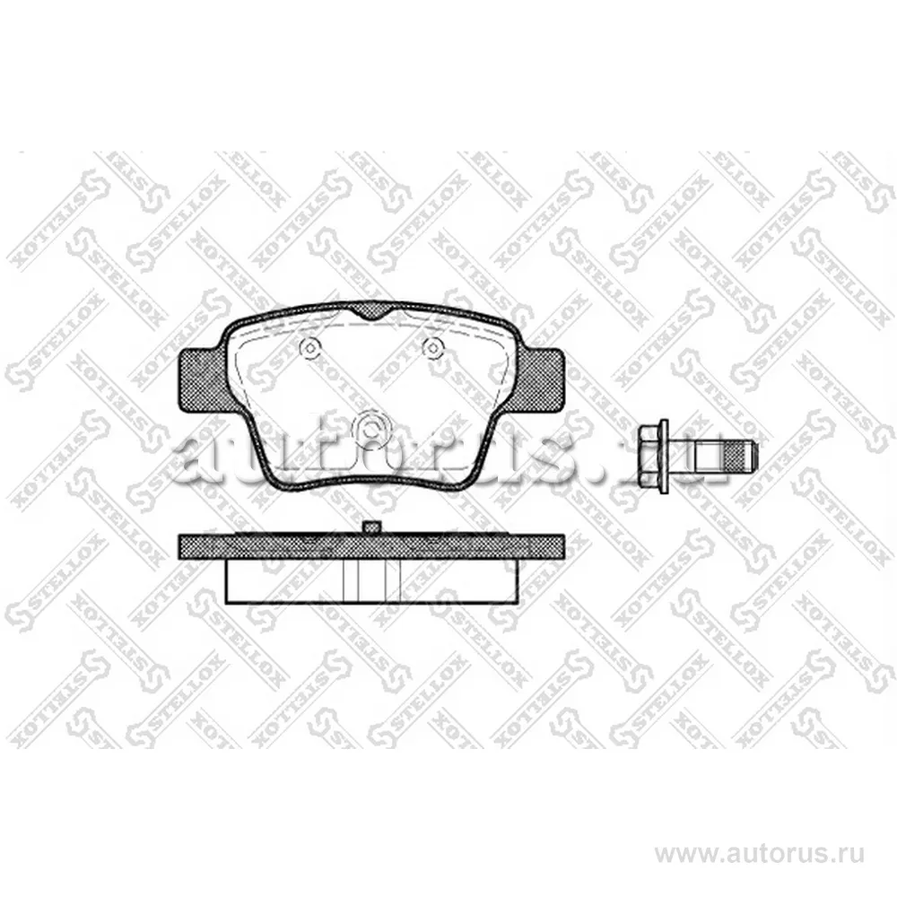 Колодки дисковые з. Citroen C4, Peugeot 307 1.4- STELLOX 1149 000B-SX