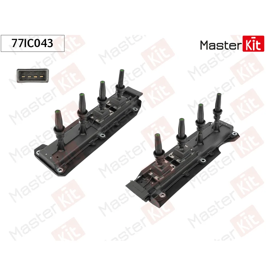 Катушка зажигания PEUGEOT 307/407 2.0 MASTERKIT 77IC043