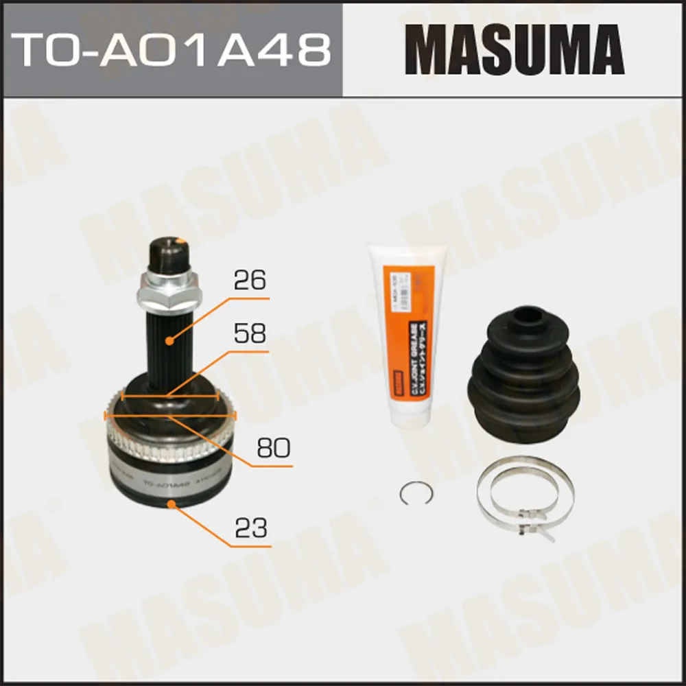 ШРУС TOYOTA AVENSIS MASUMA TO-A01A48