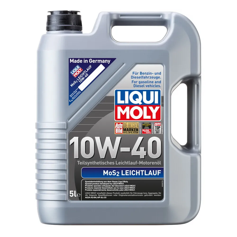 Масло моторное LIQUI MOLY MoS2 Leichtlauf 10W-40 полусинтетическое 5 л  1931 / 2184