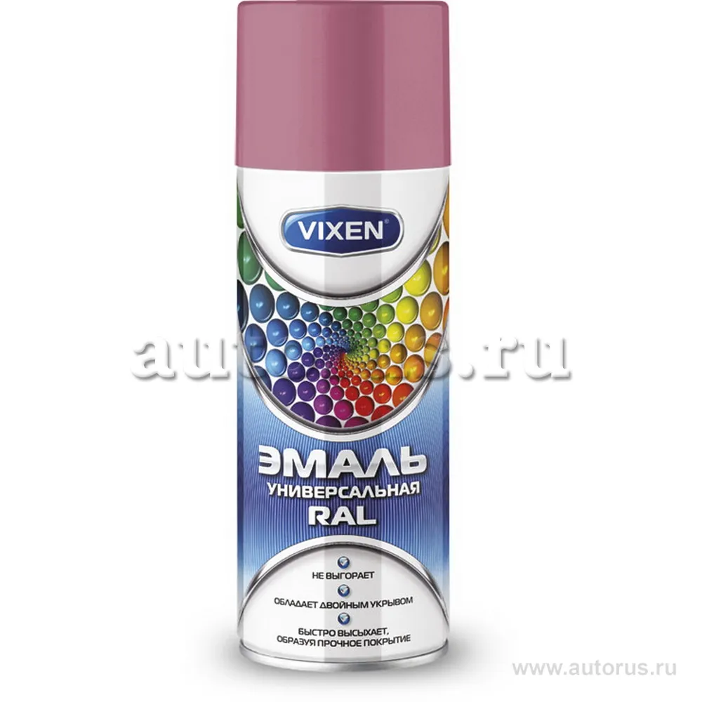 Эмаль универсальная VIXEN RAL, розовый (RAL 3015), аэрозоль 520 мл VX-13015