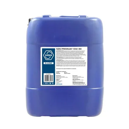 Масло моторное полусинт. NGN A-Line 10W-40 SL/CF PREMIUM 20л