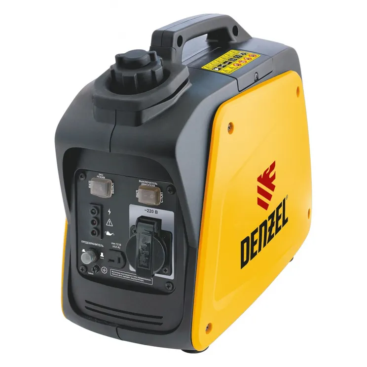 Генератор инверторный GT-950i, X-Pro 0, 9 кВт, 220В, бак 2, 1 л, ручной старт DENZEL 94640