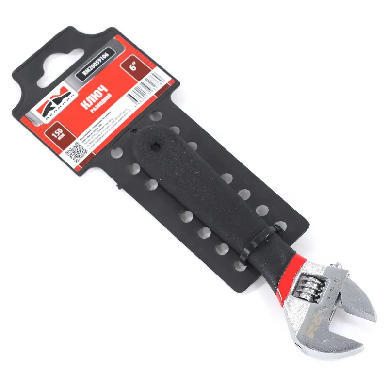 Ключ разводной 150 мм 6 RedMark (измер шкала, обрезин.ручка) REDMARK RM20059106