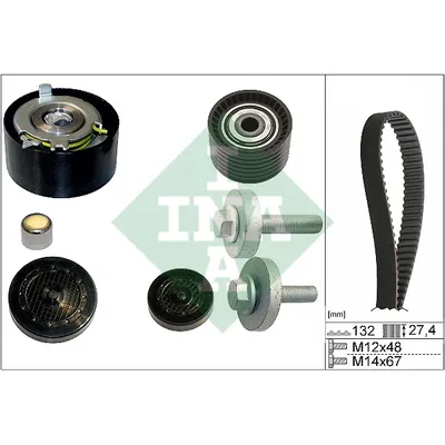 Ремкомплект ГРМ RENAULT 1.4/1.6/LADA Largus 16 кл. INA 530063910