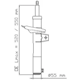 Амортизатор передний L=R VAG A3/Octavia III/Golf VII /Sport.Susp KYB 3358015