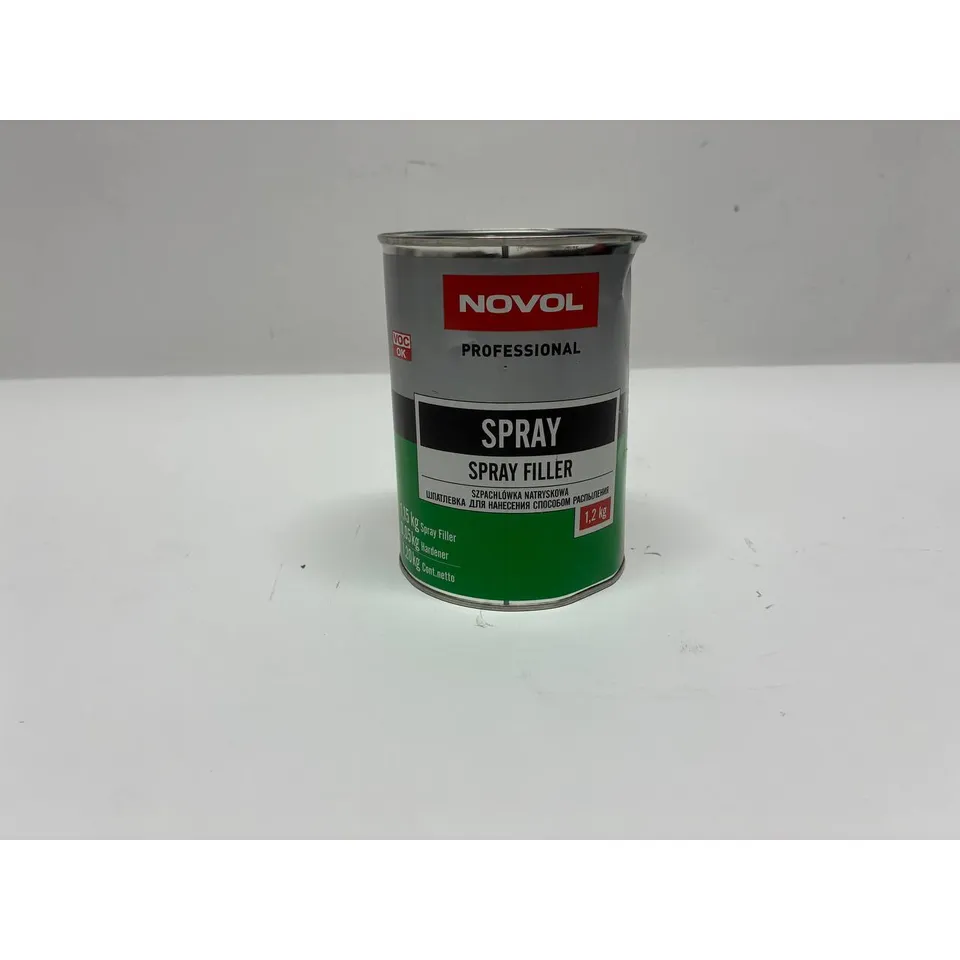 Уценка Шпатлевка с алюминиевой пылью полиэфирная, 1,8кг Novol 1165, Уценка Novol 1165-N0