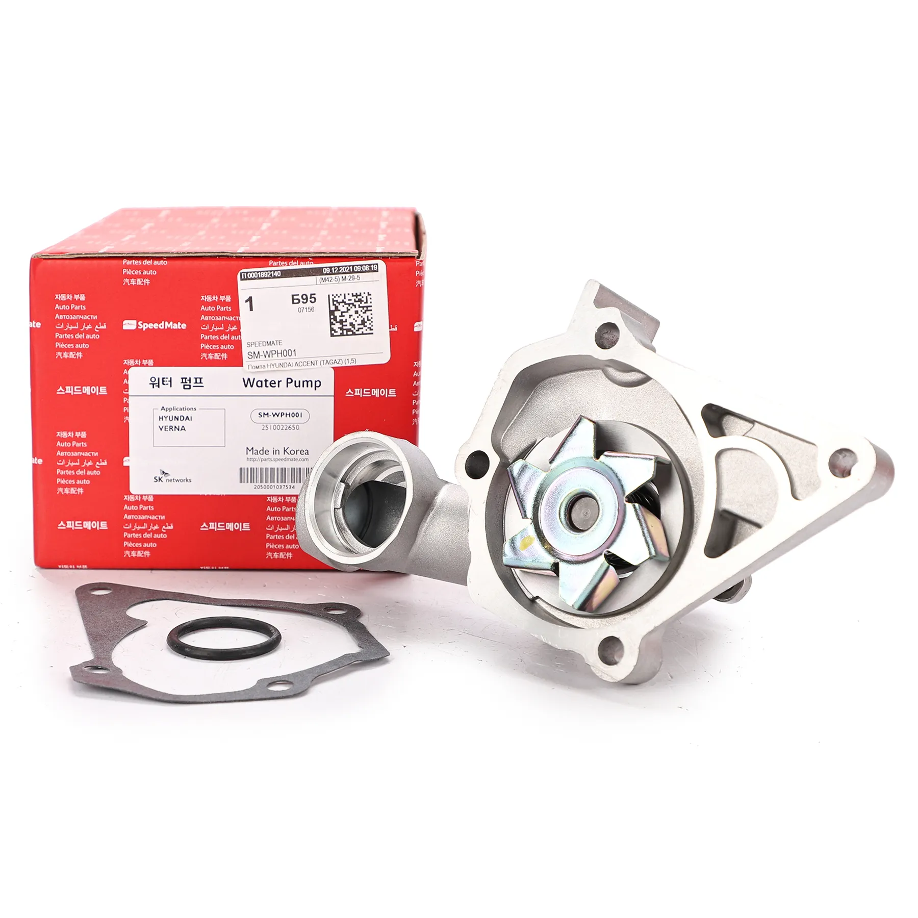 Помпа HYUNDAI ACCENT (TAGAZ) (1,5) (SOHC), ACCENT (X-3) (SOHC), GETZ (TB SPEEDMATE SM-WPH001