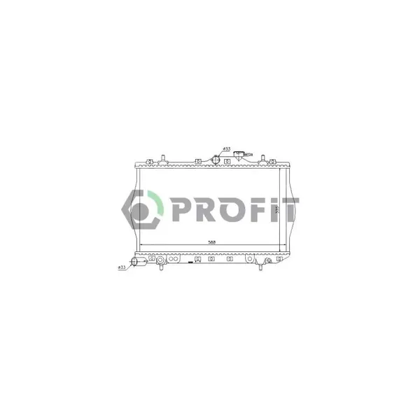 РАДИАТОР HYUNDAI ACCENT 94-00 (-AC) (МКПП)