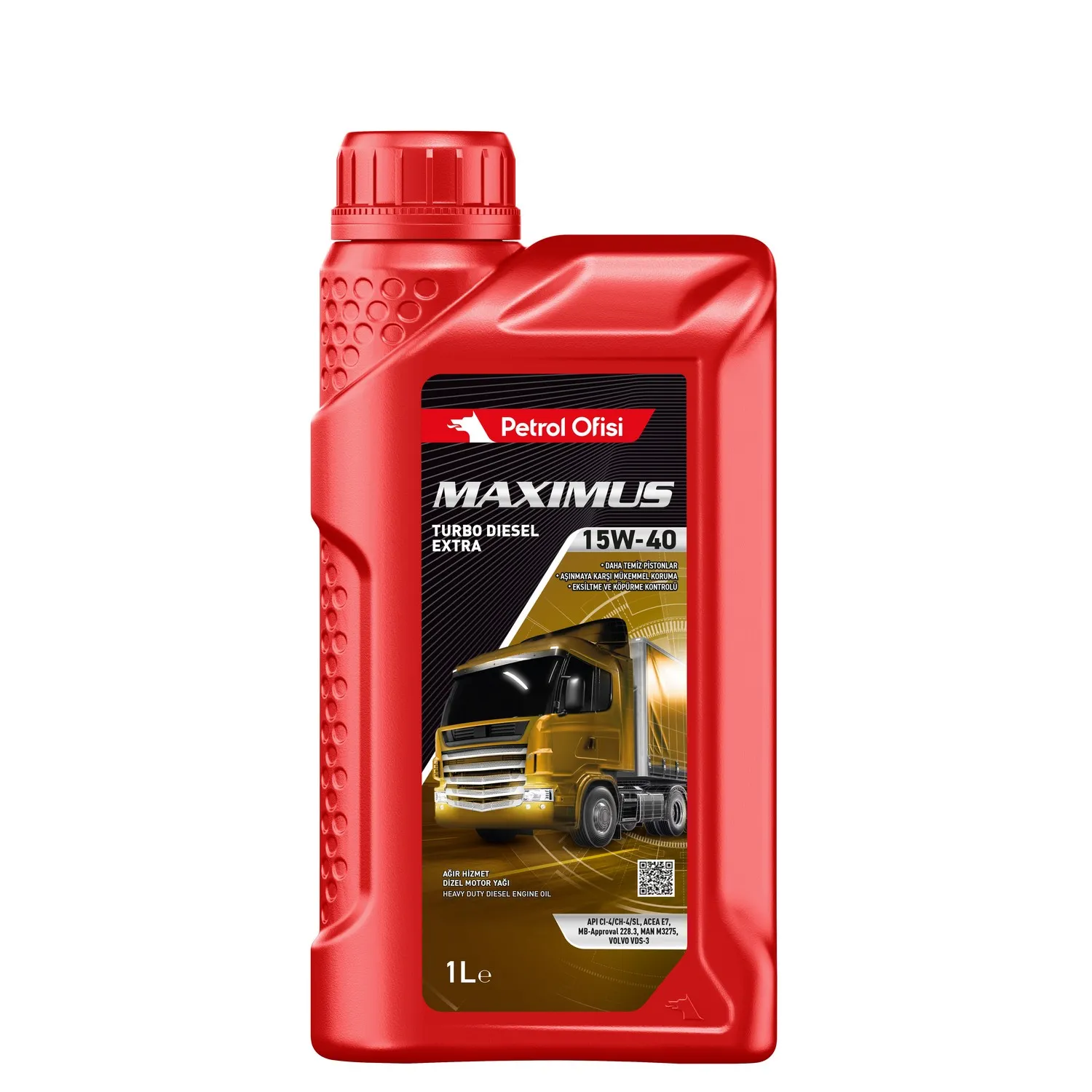 Масло моторное MAXIMUS T.D. EXTRA 15W-40 1 л. Petrol Ofisi 400001532