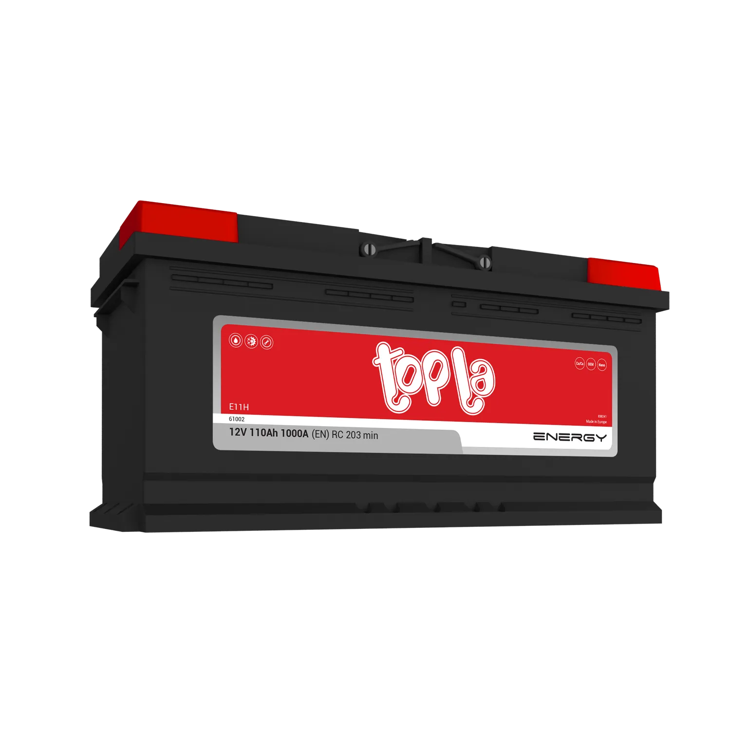 Аккумулятор TOPLA Energy 110 А/ч обратная R+ 61002 394x175x190 EN1 000 А