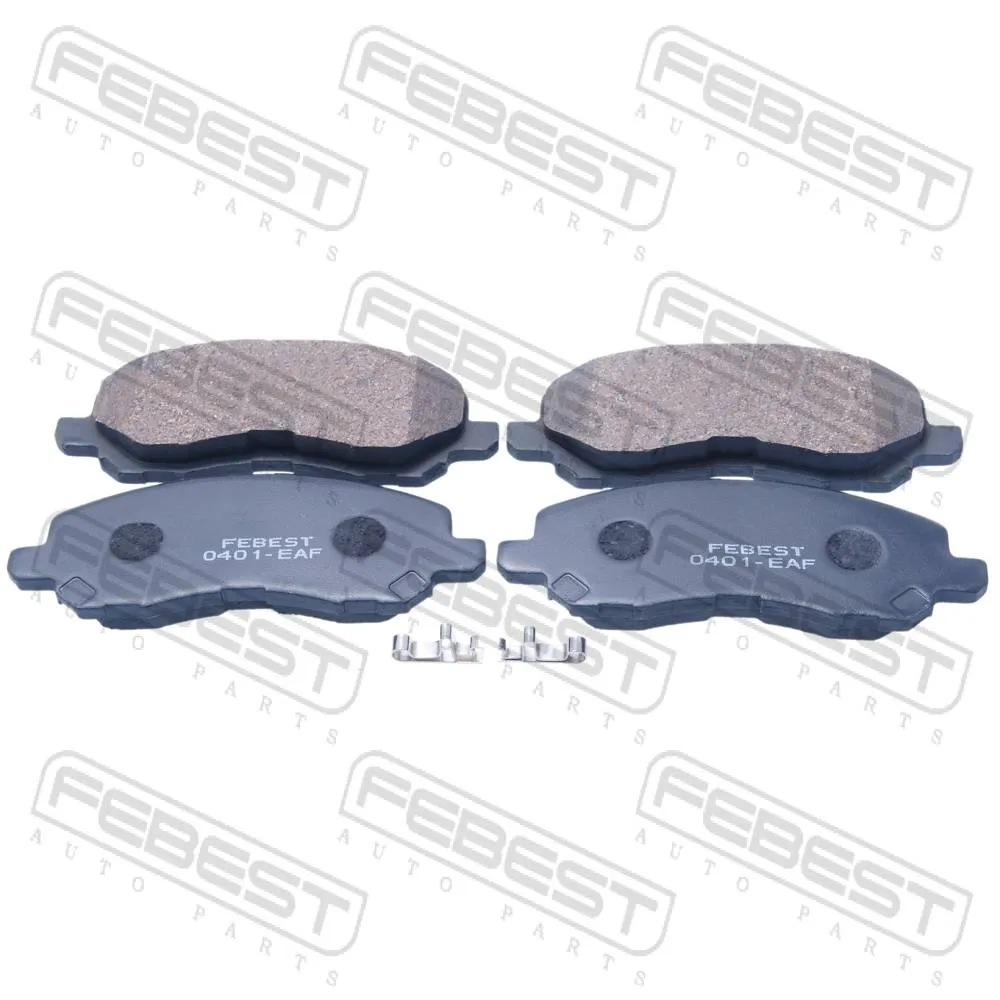 Колодки тормозные передние комплект MITSUBISHI LANCER CY,CZ# 2007.03-2017.12 [EUR] FEBEST 0401-EAF