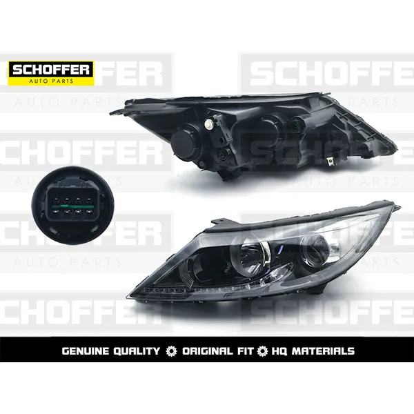 Фара левая диодная полоса Kia Sportage 14-16 SCHOFFER SHF12050