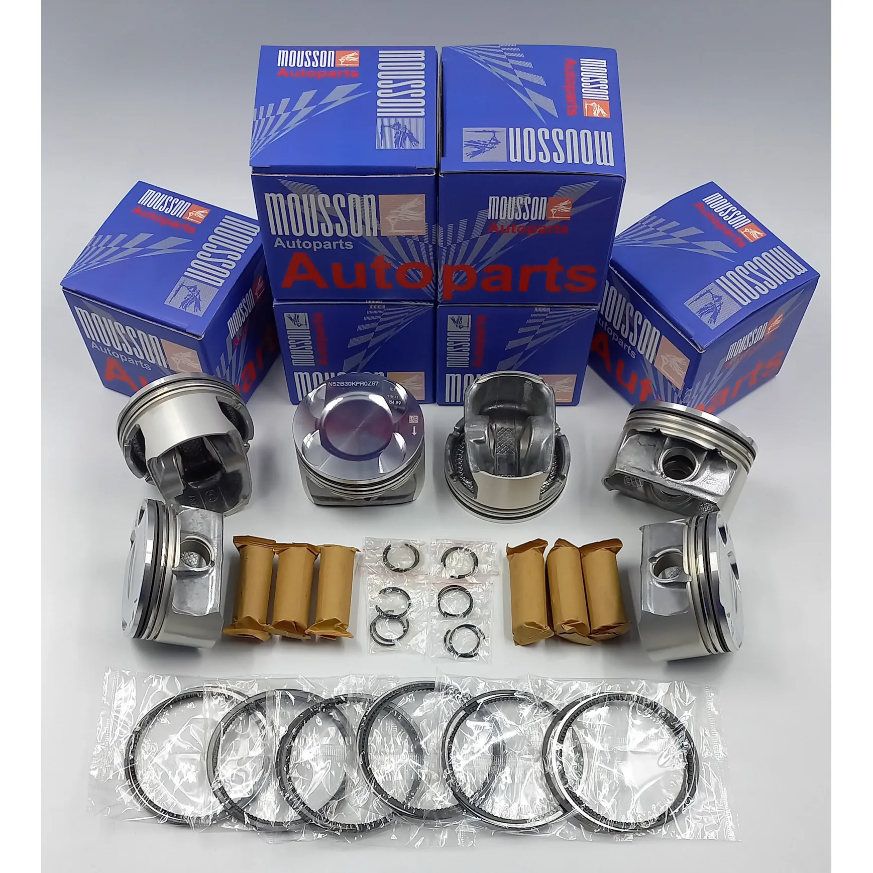 Поршень кольца комплект BMW 3,0L N52B30BF на 1 цилиндр MOUSSON SPRN52B30BFSTD