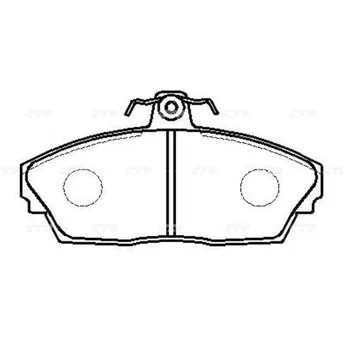 Тормозные колодки CTR CKTA-15