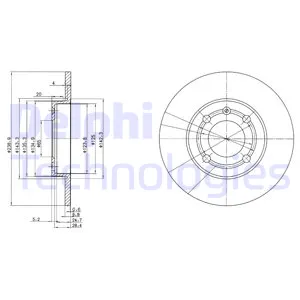 Диск тормозной DELPHI BG2911