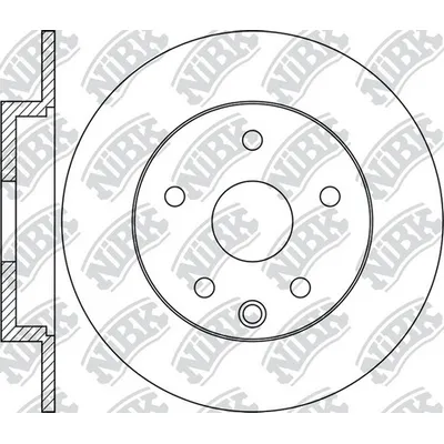 Диск тормозной задний LAND ROVER RR EVOQUE /D=300MM NIBK RN1768