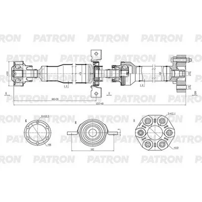 Вал карданный JEEP Grand Cherokee (3.6 V6) 2011- PATRON PKR032