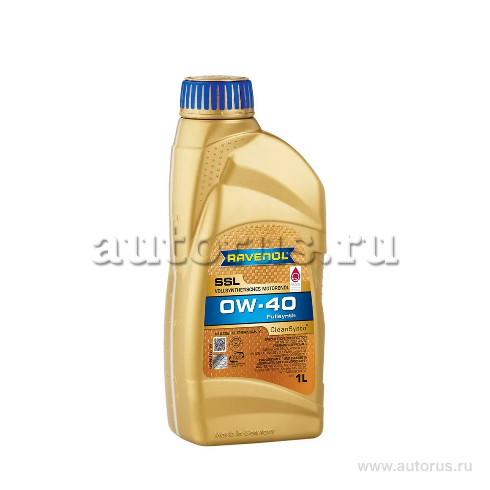 Масло моторное Ravenol 0W-40 1 л 1111108-001