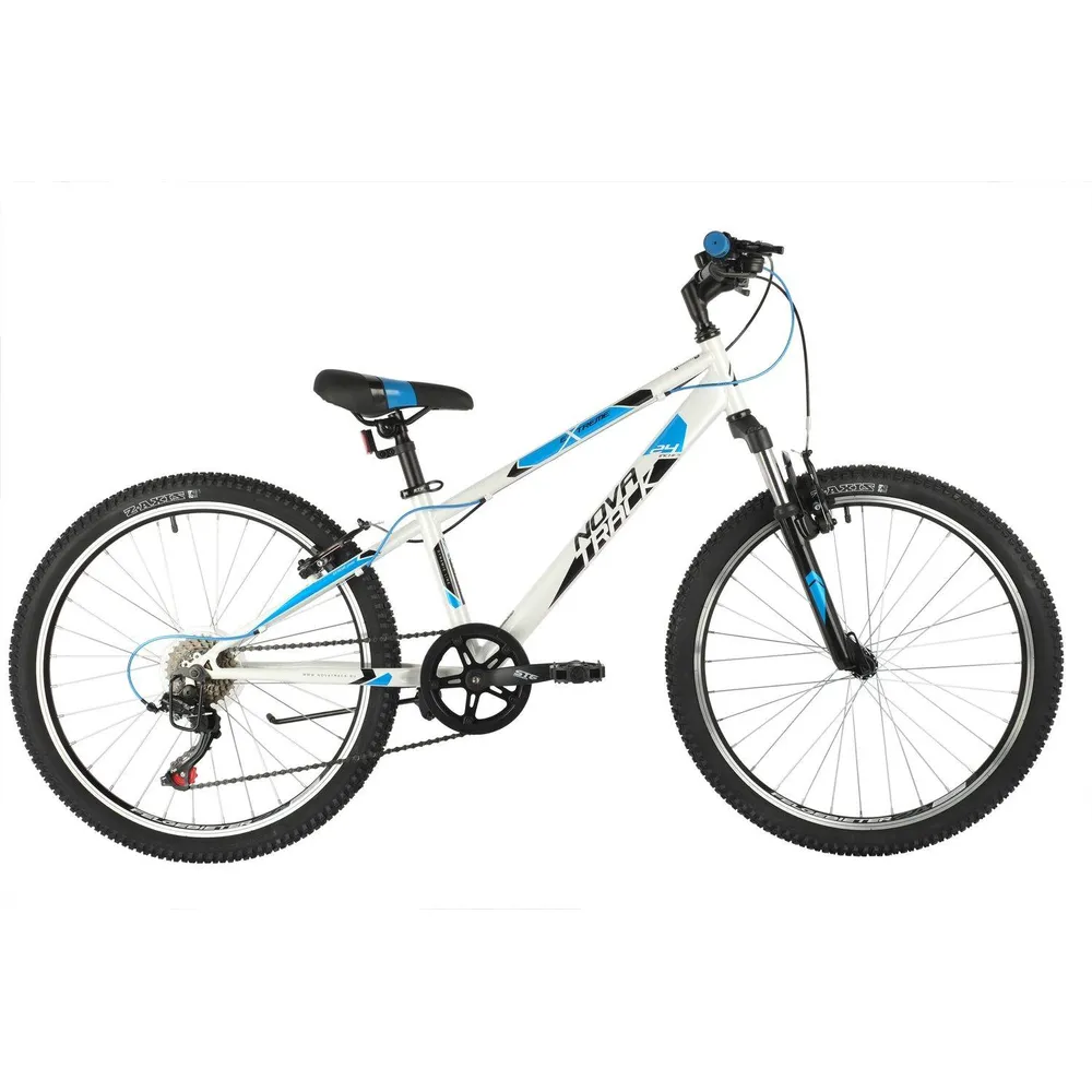 Велосипед 24 хардтейл Novatrack Extreme 6.V (2021) количество скоростей 6 рама сталь 12 белый