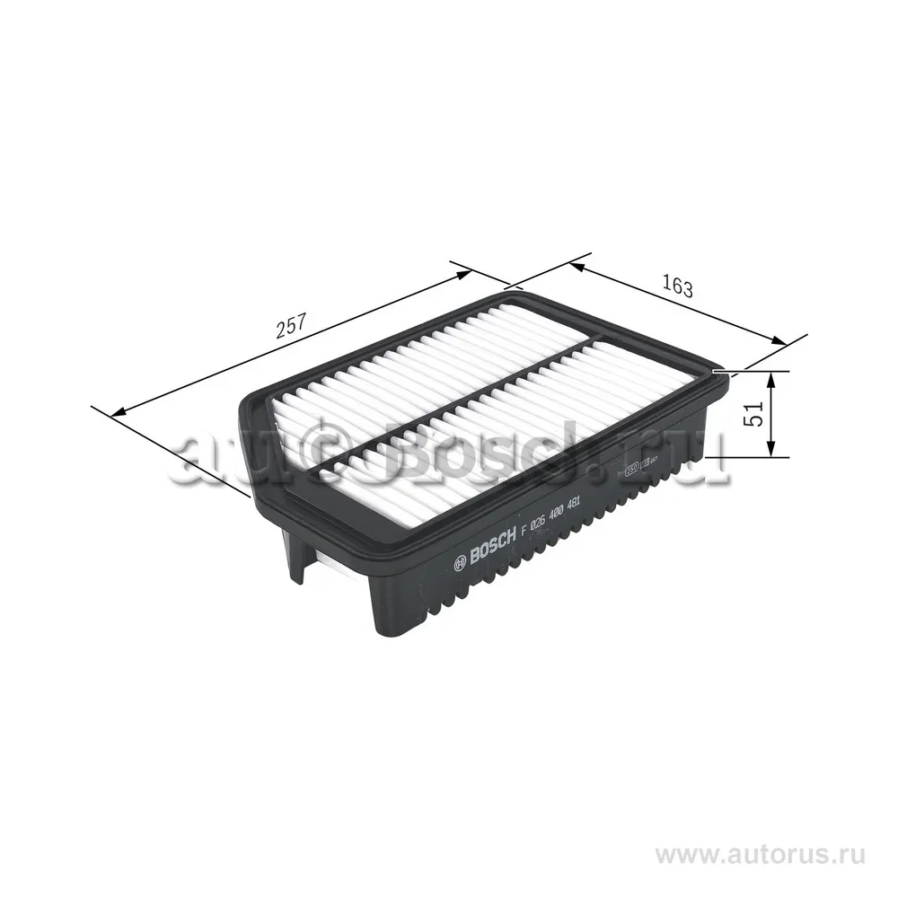 Фильтр воздушный BOSCH F 026 400 481