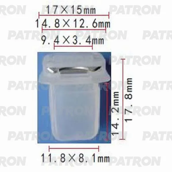 Фиксатор пластиковый (комплект 10шт) Audi,BMW,Seat,Skoda,Volkswagen при PATRON P37-0900S