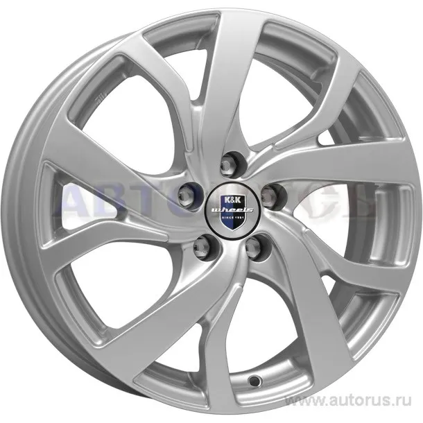 Диск литой R16 6.5J 5x100/57.1 ET42 КИК КС607 блэк платинум r23149