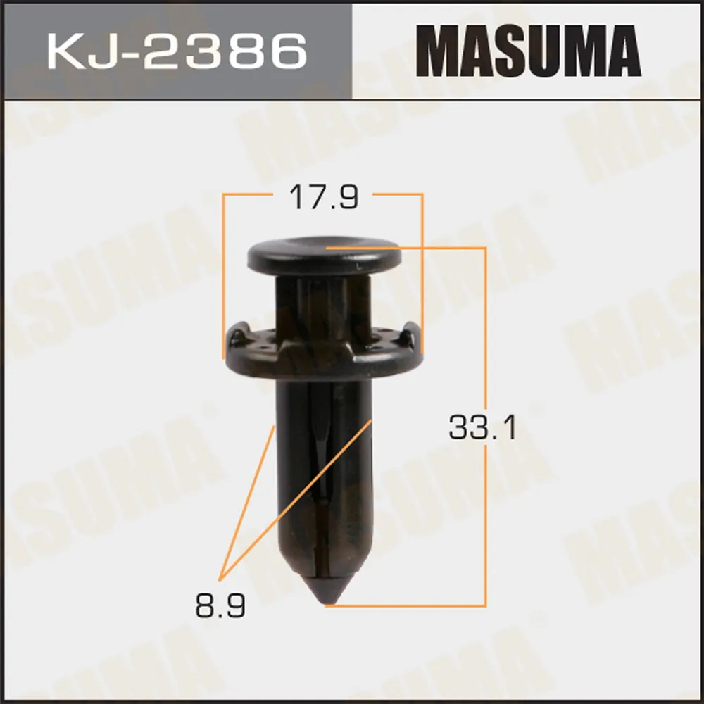 Клипса универс. 2386-KJ [уп.50] MASUMA KJ-2386