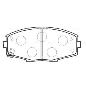 Тормозные колодки CTR CKT-106
