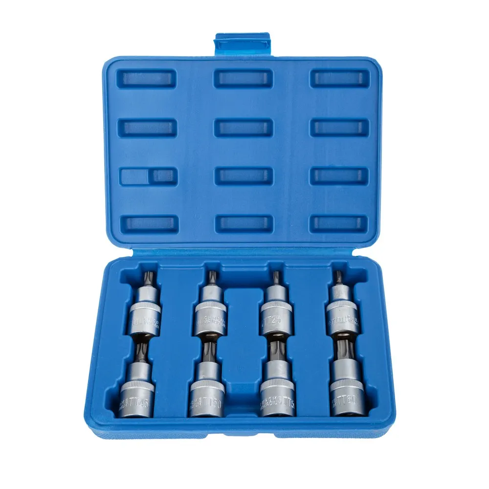 Набор головок со вставкой TORX с отверстием 1 2 , длина 55 мм, 8 пр. VERTUL VR50189