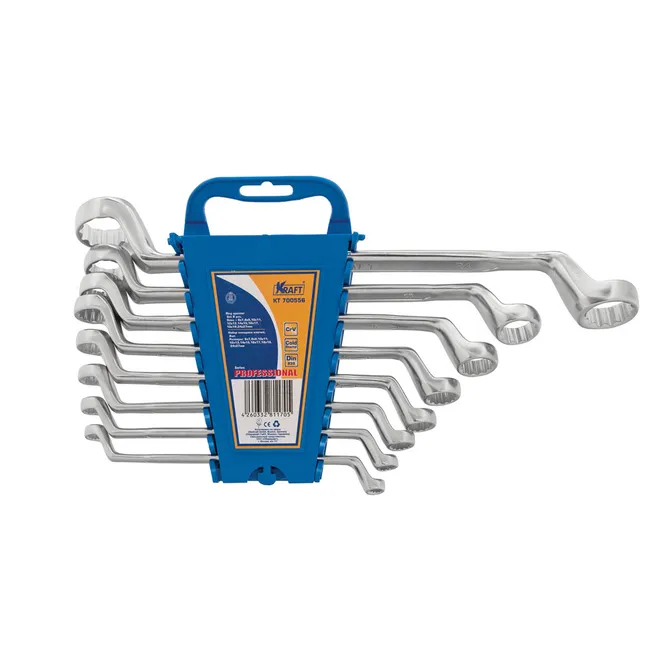 Ключ накидной, набор 8 шт, пластиковый держатель KRAFT KT 700556