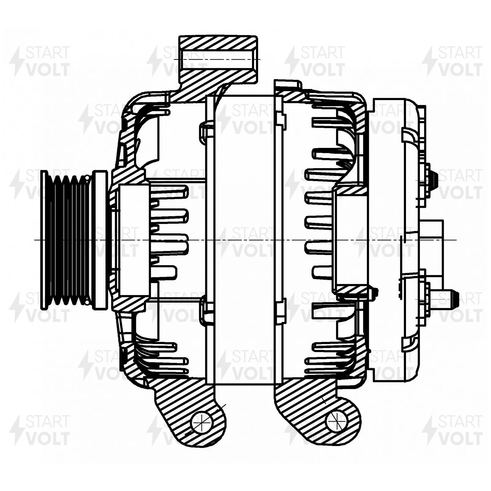 Генератор 100А STARTVOLT LG 0511
