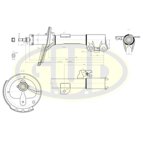 АМОРТИЗАТОР LEX RX300 02.03- ПЕР L