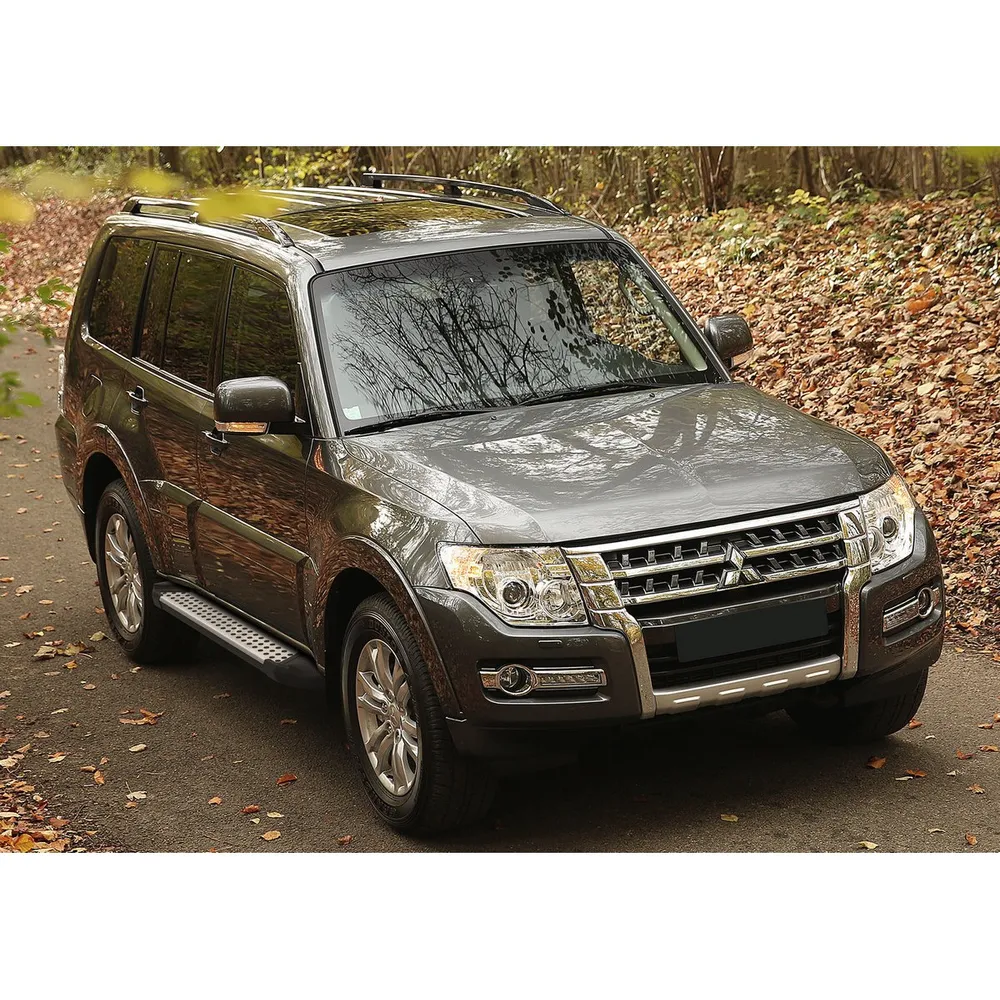 Порог-площадка Bmw-Style D173AL + комплект крепежа, RIVAL, Mitsubishi Pajero IV 2006-2011-2014- Mitsubishi Pajero IV D173AL.4002.1