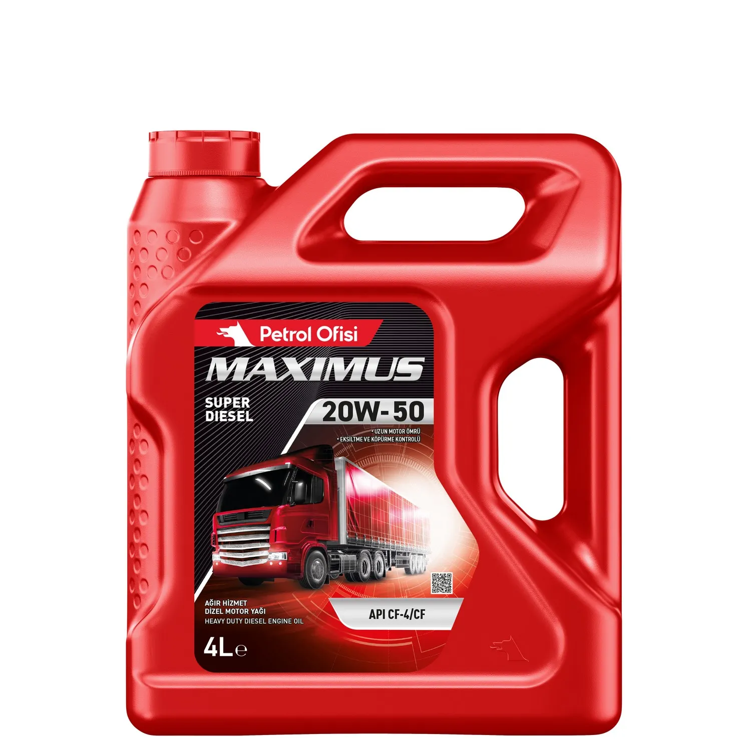 Масло моторное MAXIMUS SUPER DIESEL 20W-50 4 л. Petrol Ofisi 400001492