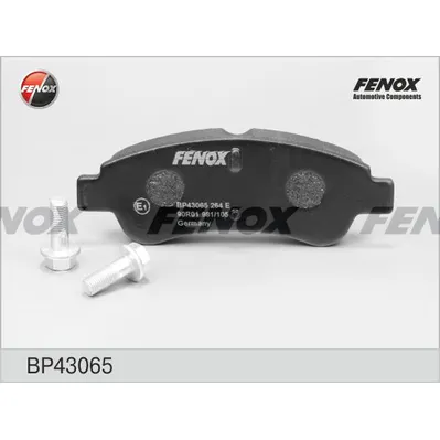 Колодки тормозные передние FENOX BP43065